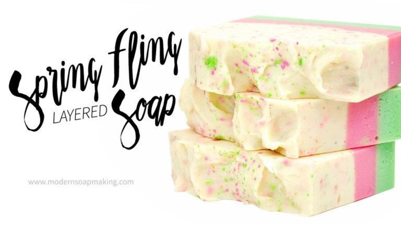 three bars of spring fling soap
