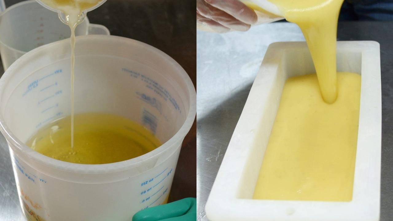 soaping oils and soap batter