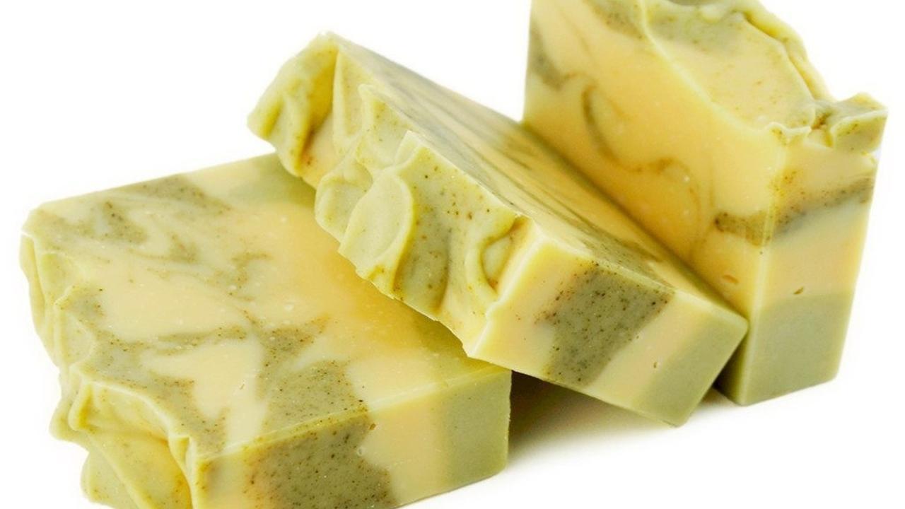 three bars of spicy lime soap